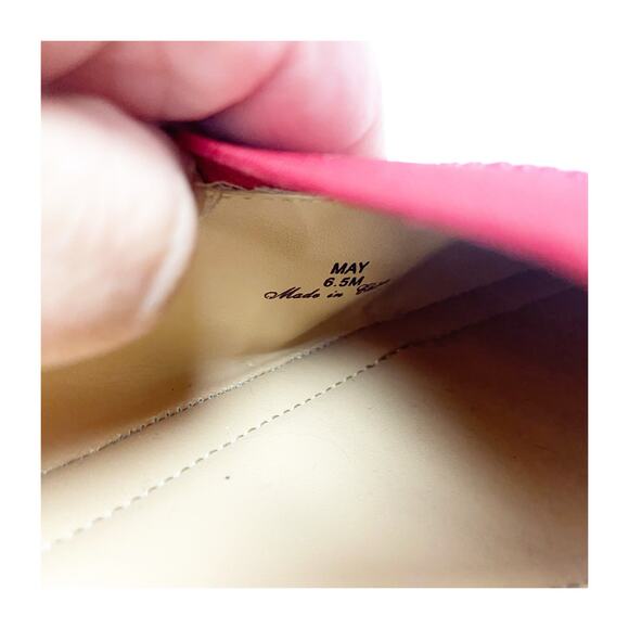 Donald Pliner May Red Suede Patent Leather Slip-On Loafers Women’s Size 6.5M - Picture 10 of 13